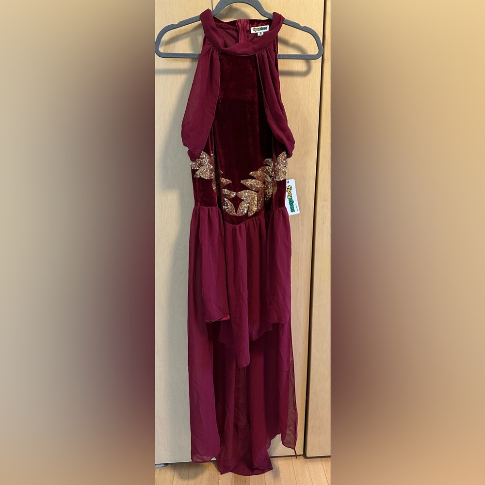 🔴 Tipsy Elves Wine Goddess Costume Dress with Tiara- NWT